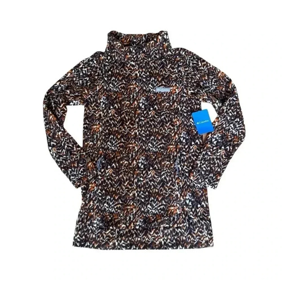 Columbia Ali Peak Fleece Tunic Sweater Turtleneck Kangaroo Pockets size S NWT - Picture 4 of 11